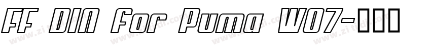 FF DIN for Puma W07字体转换